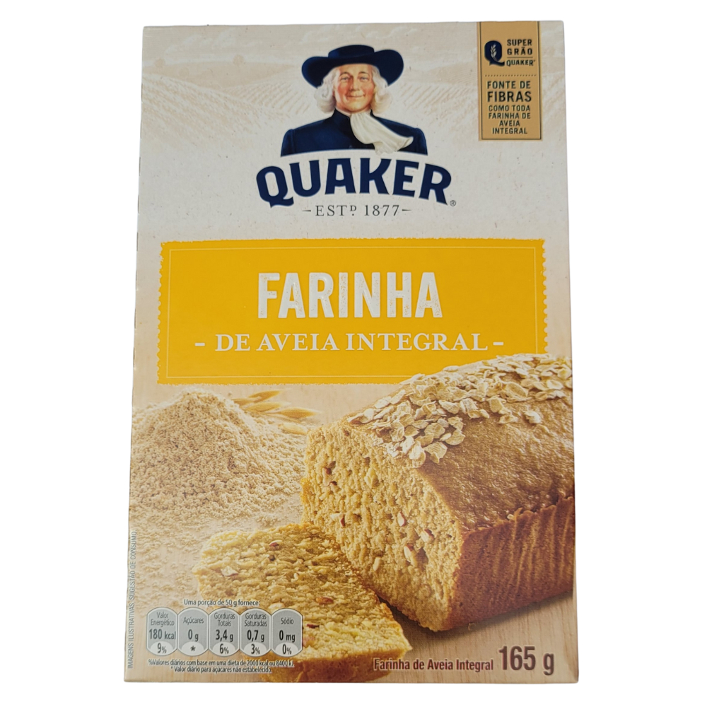 Farinha De Aveia Quaker 100 Integral Fonte De Fibras 165g Shopee Brasil