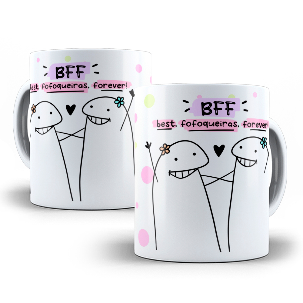 Caneca Personalizada Porcelana Best Bff Amiga Amizade Shopee Brasil