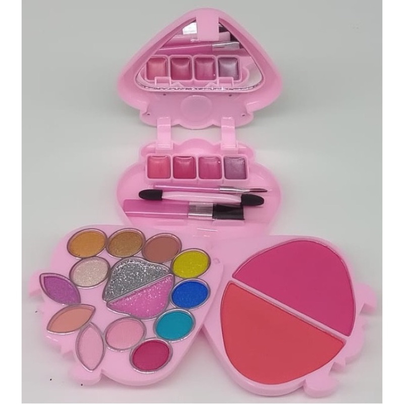 Estojo De Maquiagem Morango Da Tango Sombra Blush E Batom Shopee