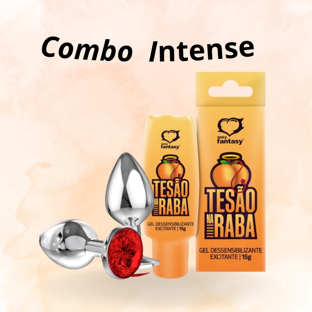 Kit Intense Prazer Plug Metal Tesão Na Raba Shopee Brasil