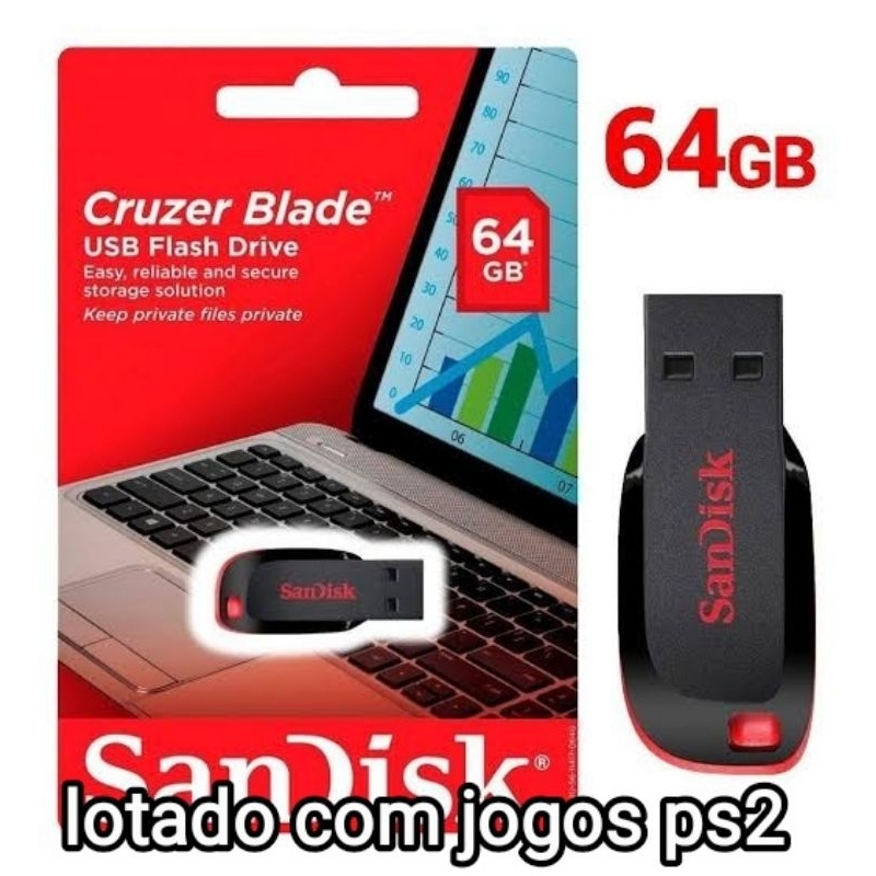 Pendrive Gb Jog Ps E Ps A Sua Escolhas Rbgames E Pipas Shopee