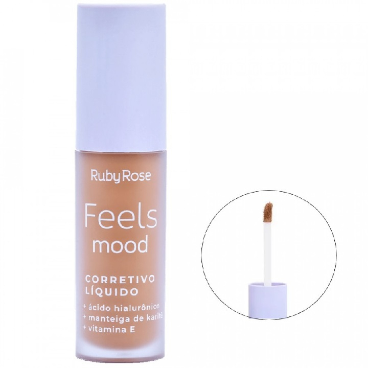 Corretivo Liquido Feels Mood Alta Cobertura Ruby Rose 6 4ml Shopee