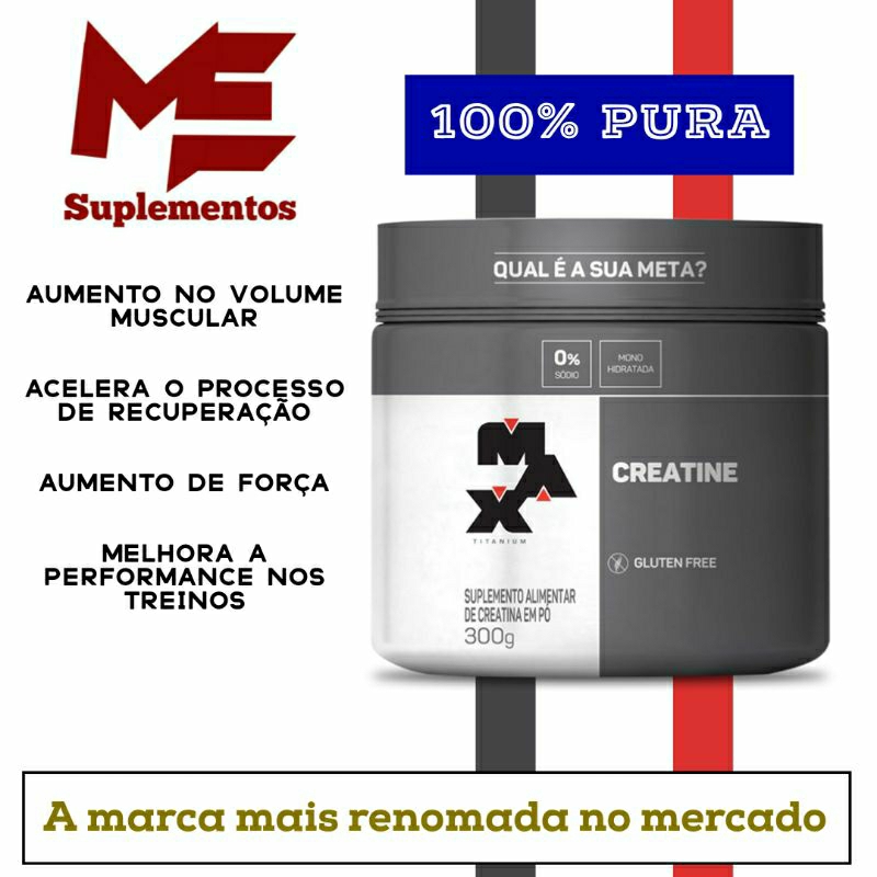 Creatina Max Titaniun Pura Shopee Brasil