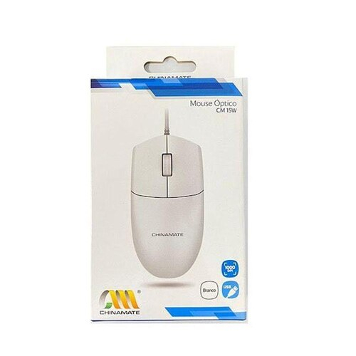 Mouse Usb Simples Cm W Branco Chinamate Shopee Brasil