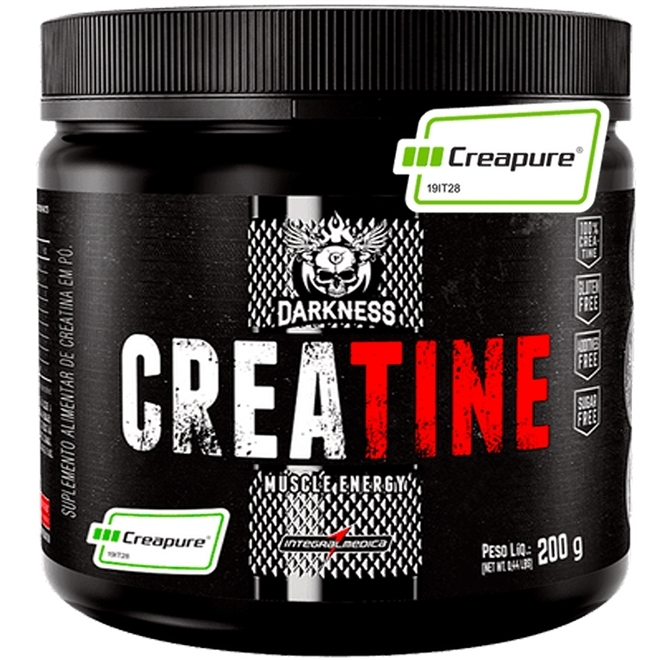 Creatina 200g Creapure Darkness IntegralMedica Shopee Brasil