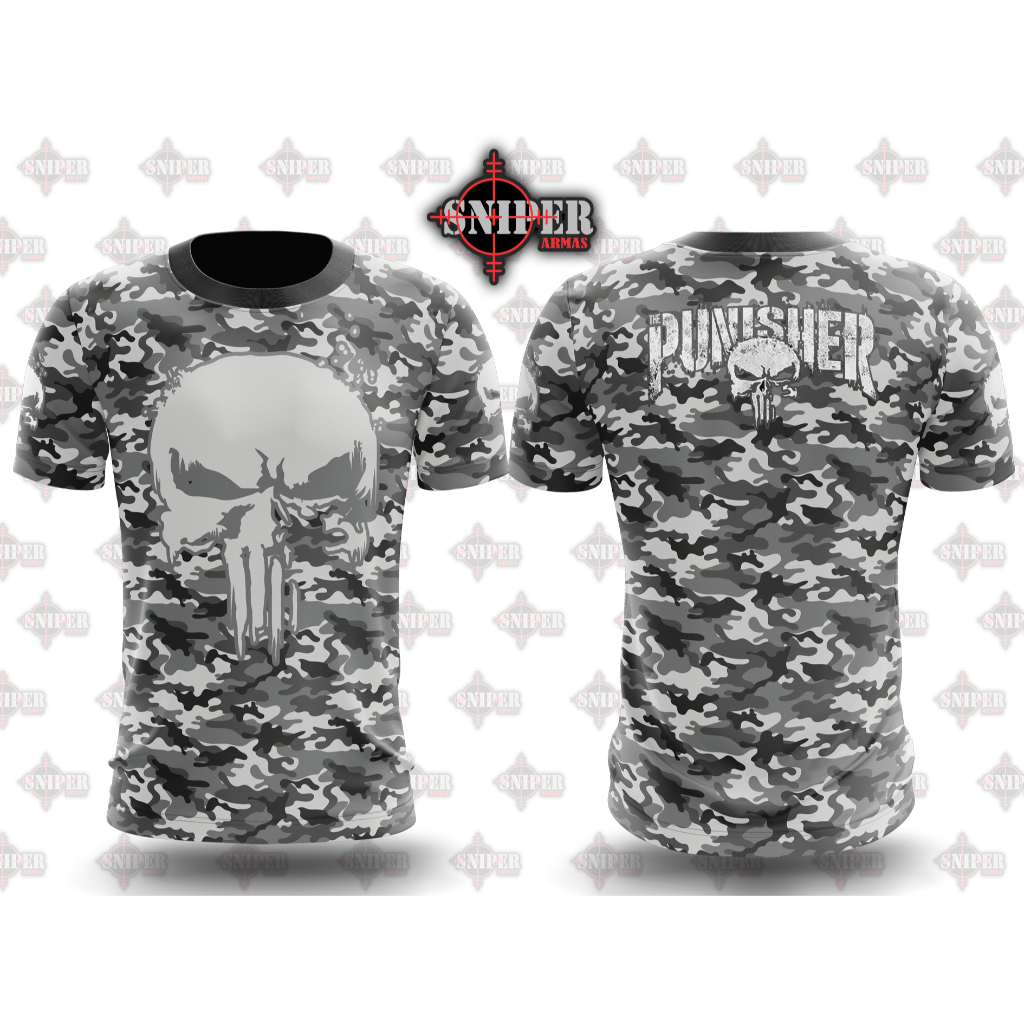 CAMISETA SN MILITAR PUNISHER CAMUFLADO URBANO Shopee Brasil