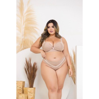 Conjunto Lingerie Plus Size Empina Bumbum Shopee Brasil