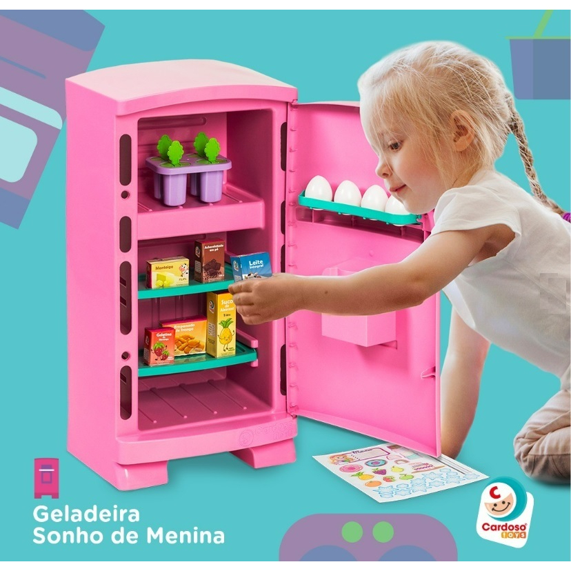 Geladeira De Brinquedo Infantil Cm Sweet Fantasy Cardoso Shopee Brasil