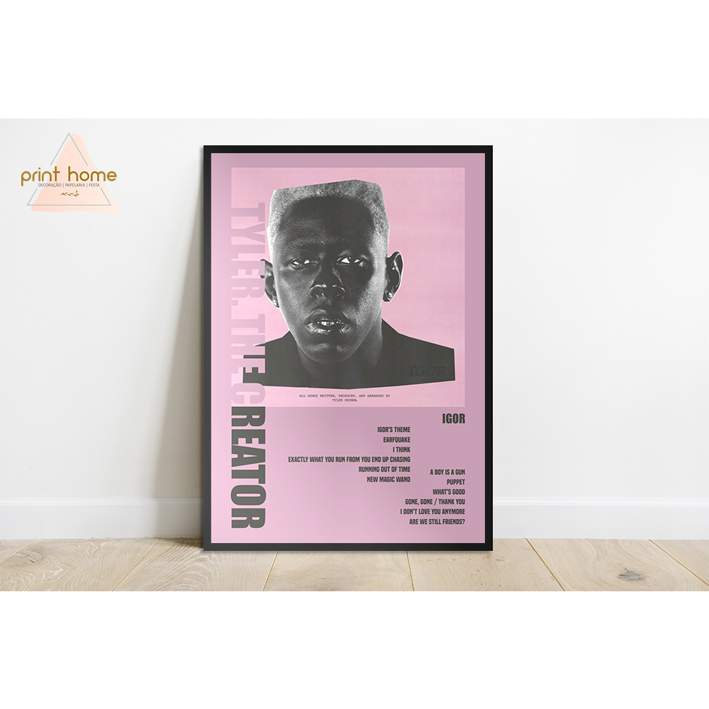 Quadro Placa Mdf Colors Album Tyler The Creator Igor Shopee Brasil