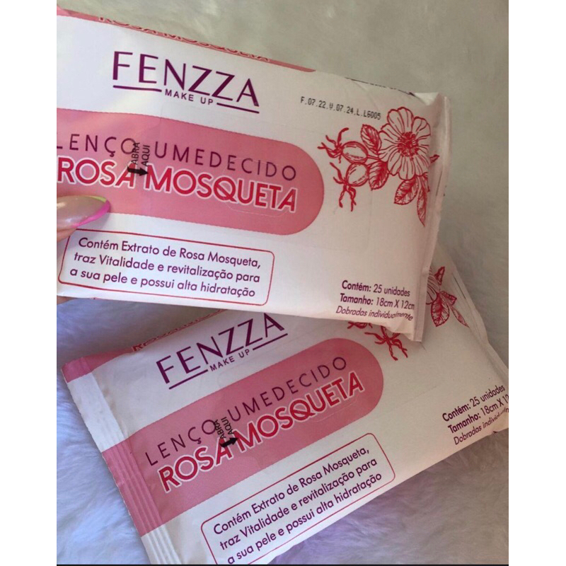 lenço umedecido rosa mosqueta Shopee Brasil