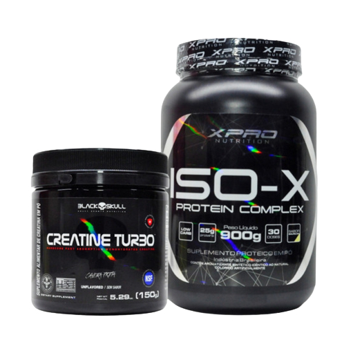 Kit Academia Iniciante Whey Iso X 900g Creatina Turbo 150g Shopee