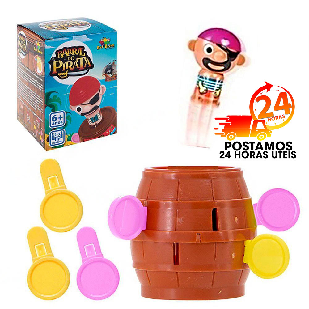 Jogo Pula Pirata Brinquedo Jogo Do Barril Game De Mesa Shopee Brasil