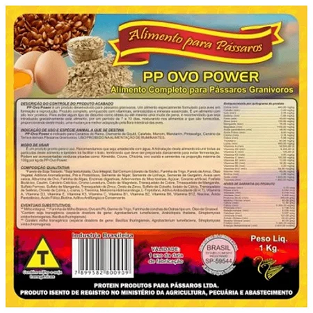 Farinhada PP Ovo Power 1kg Shopee Brasil