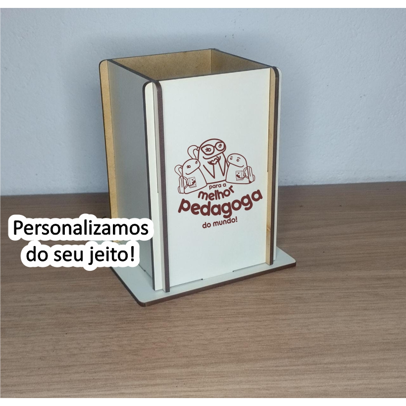 Porta Caneta Personalizado Lembrancinha Para Pedagogo Pedagoga Shopee