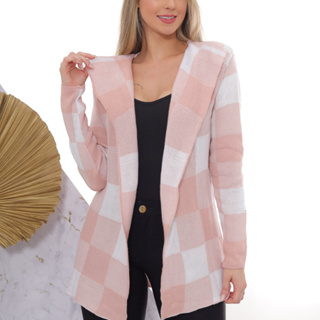 Casaco Cardigan Kimono Confort Vel Tricot Tend Ncia Moda Inverno