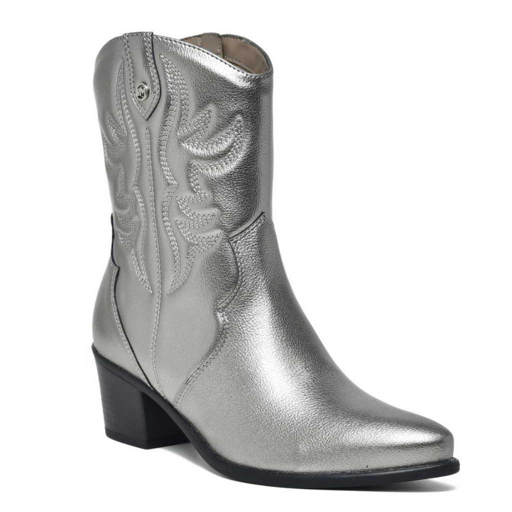 Bota Feminina Texana Via Marte Original Western Cano Bordado Shopee