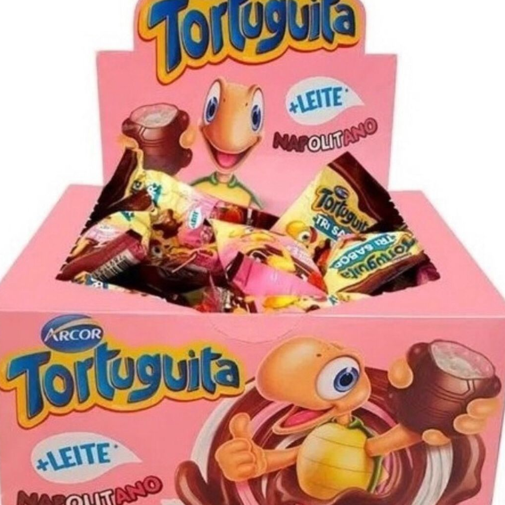 Chocolate Tortuguita Arcor Caixa 24 Unidades Chocolate Branco