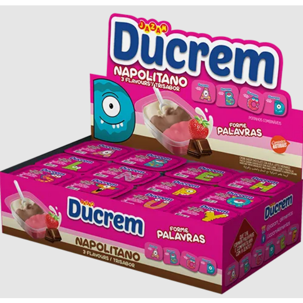 Kit 2 Ducrem 48un X 10g 96 Unidades Total Jazam Nucita Sem Gluten