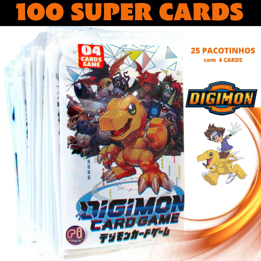 Kit Cards Digimon Pacotinhos Cartinhas Shopee Brasil