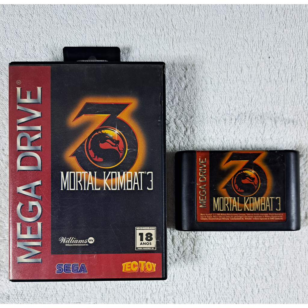 Mortal Kombat 3 Caixa Tectoy Mega Drive Sega Shopee Brasil