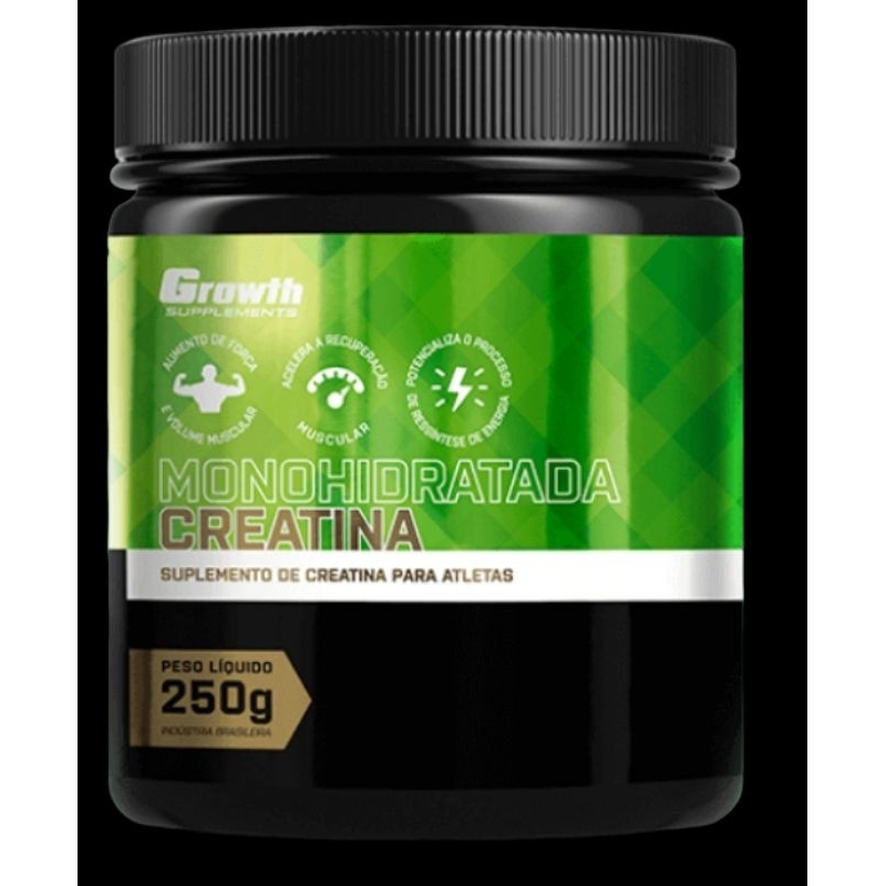 Creatina Growth 250g Supplements Monohidratada Pura Shopee Brasil