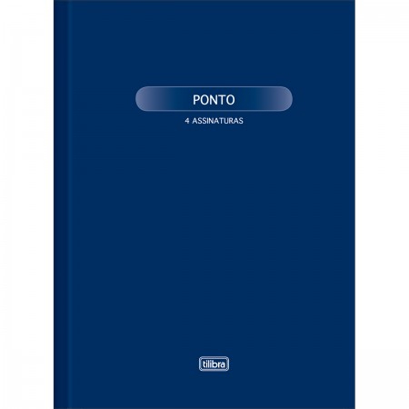 LIVRO DE PONTO CAPA DURA GRANDE 4 ASSINATURAS 100FLS TILIBRA Shopee