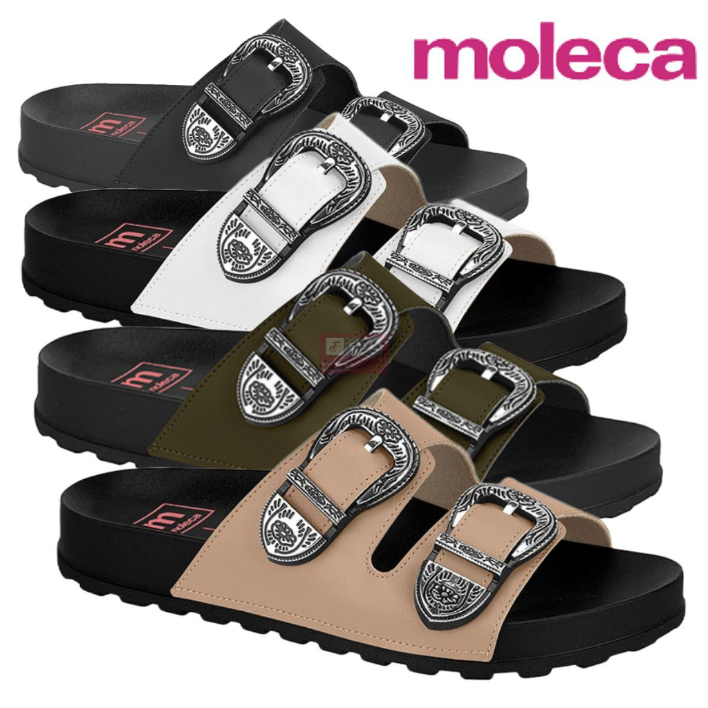 Sandalia Moleca Birken Original Rasteira Fivela Rasteirinha Original