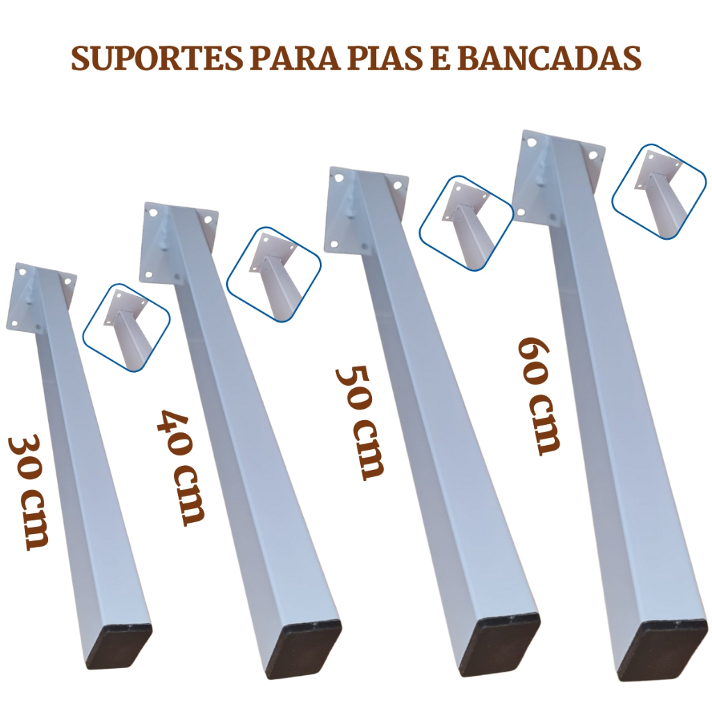 Suporte Para Pia De Parafusar Grapa Para Bancada M Rmore Granito Cm