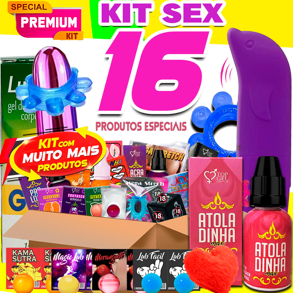 Kit Sex Shop Produtos Eróticos C Golfinho Vibrador Sexy Shop Uso