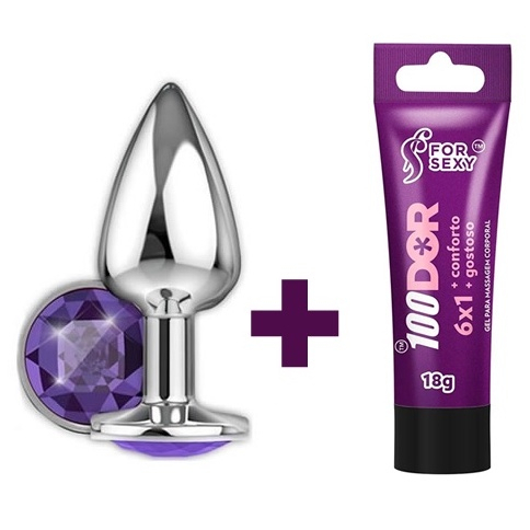 Kit Anal Iniciante Plug Anal Pequeno Gel Lubrificante Anal X Sex