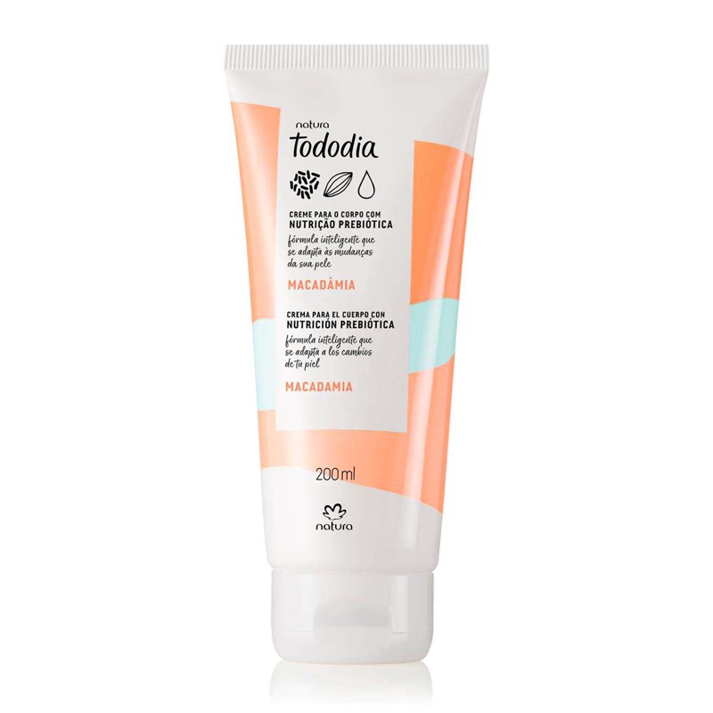 Creme Hidratante Corporal Natura Tododia Macadâmia 200ml Original