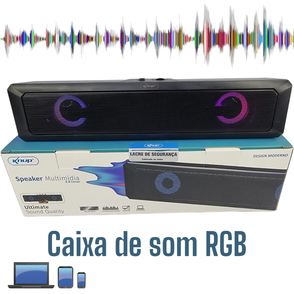 Caixa Som Para Tv Smart Soundbar Subwoofer Pc Rgb Usb P Shopee Brasil