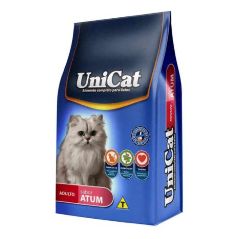 Ração A Granel Unicat Para Gato Adulto Sabor Atum Sem Corantes 1 kg