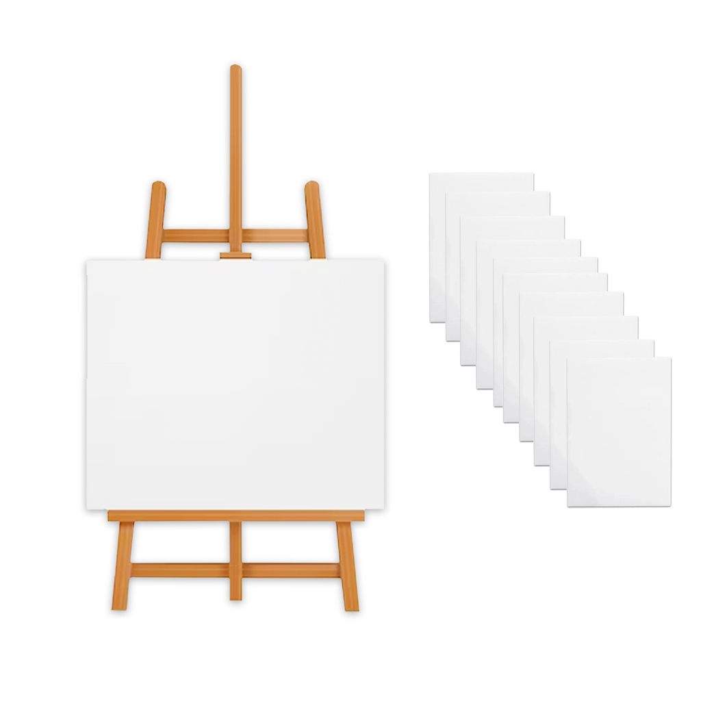 Kit 10 Telas de Pintura 100 Algodão Reforçada para Pinturas e Desenho