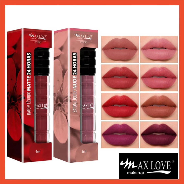 Batom Líquido Matte Nude Max Love Horas Shopee Brasil