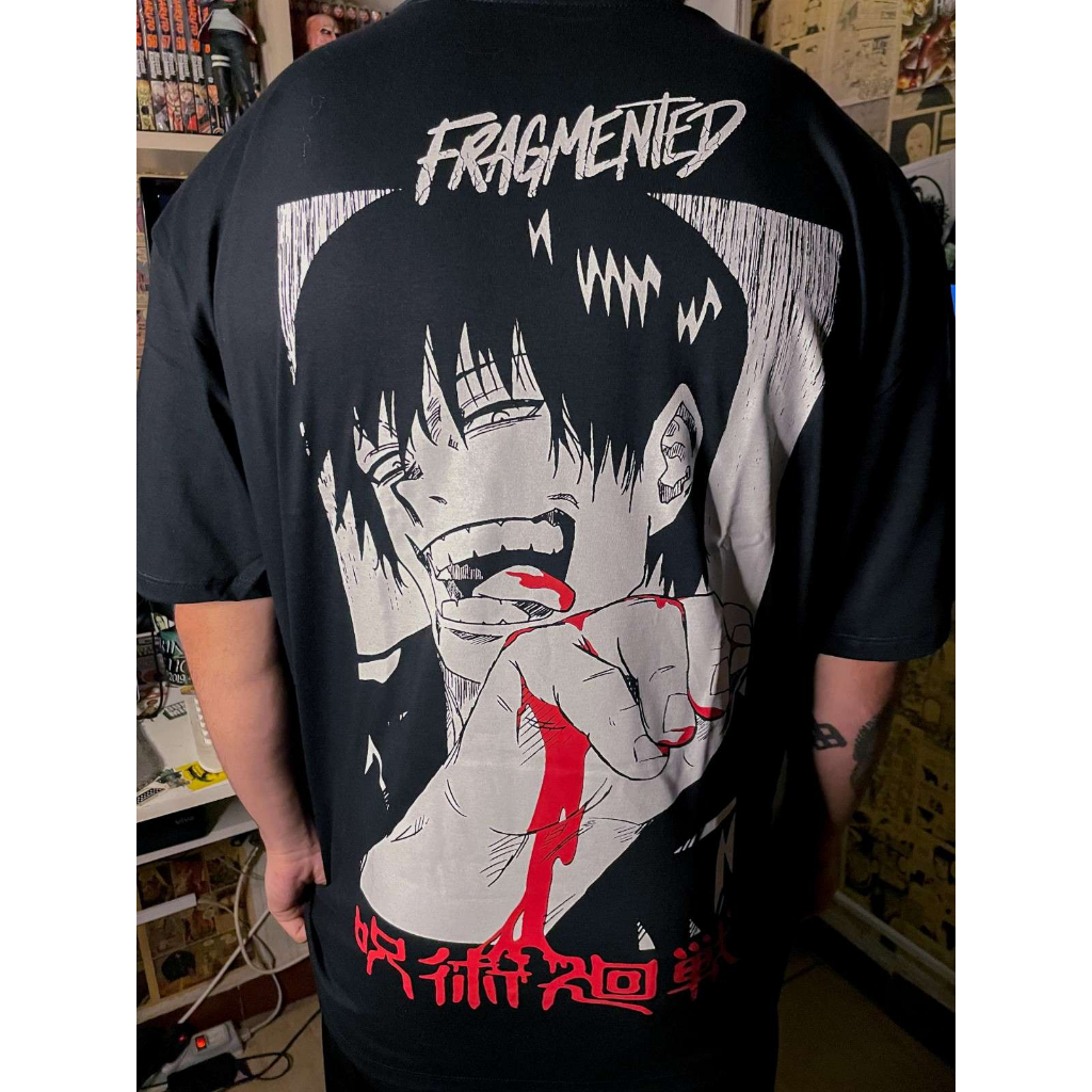 Camisa Jujutsu Kaisen Fushiguro Toji Unissex Anime Manga Fragmented