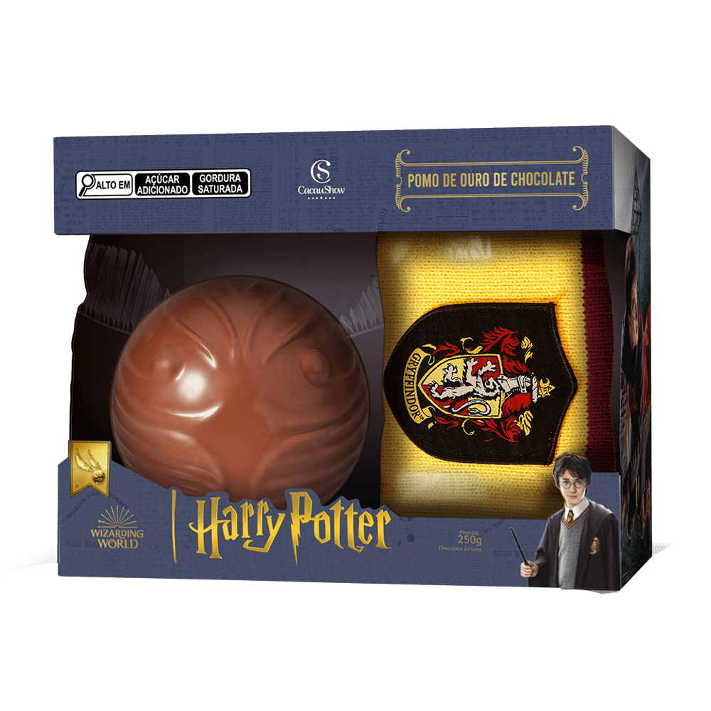 Ovo de páscoa harry potter cachecol grifinoria Cacau Show 250g