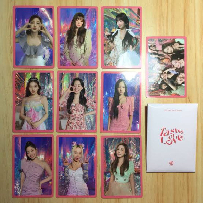 Photocard Twice Oficial POB Taste Of Love Kpop Once Shopee Brasil