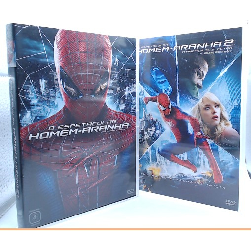 Combo Dois Dvd O Espetacular Homem Aranha E Shopee Brasil