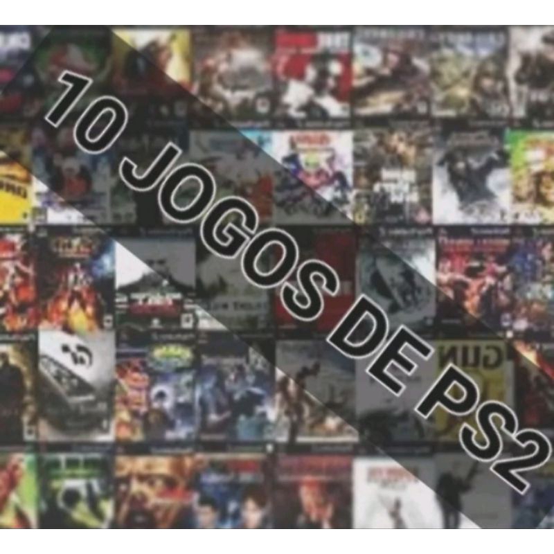 10 Jogos De Ps2 ESCOLHA OS JOGOS Shopee Brasil