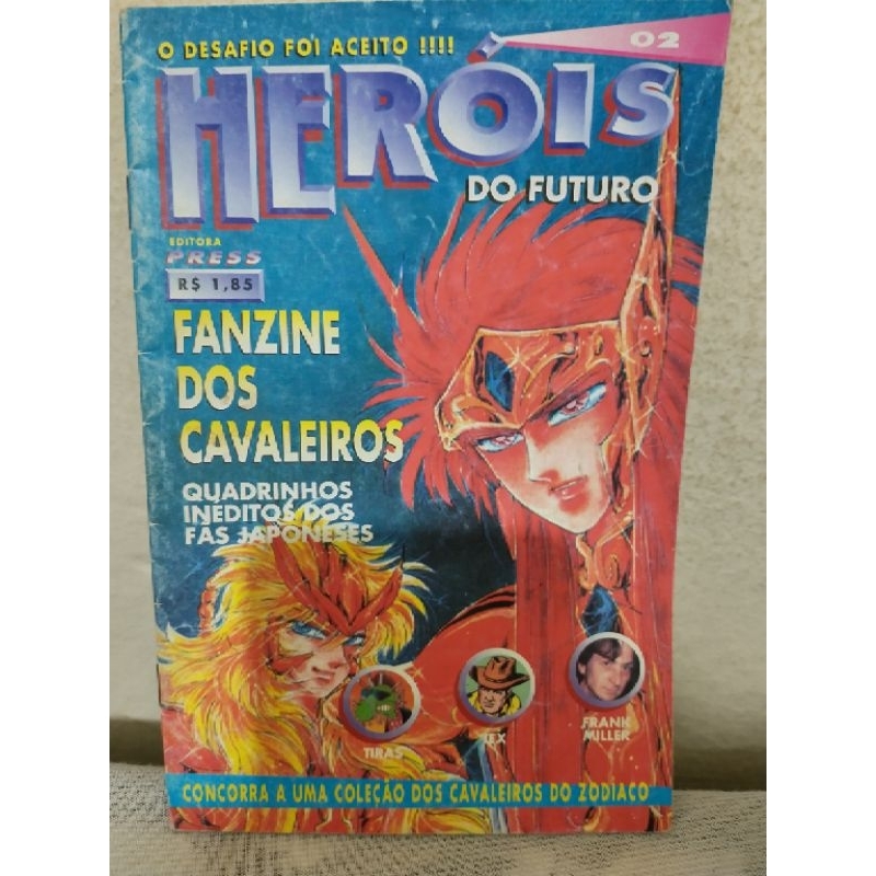 Heróis do Futuro 2 revista antiga fanzine Cavaleiros Zodíaco tirinhas