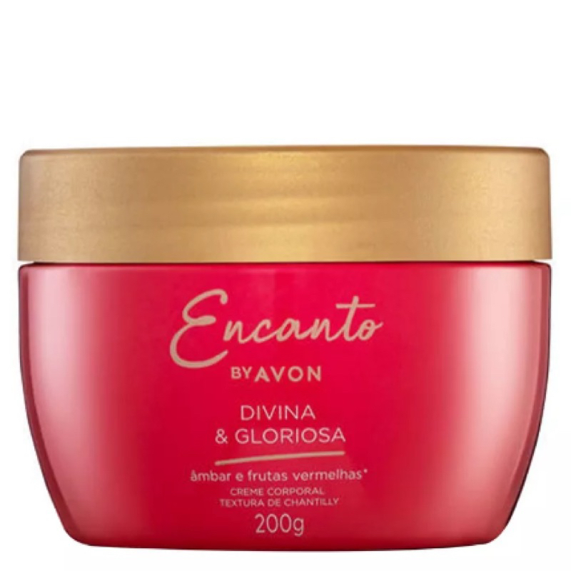 Creme Hidratante Textura Chantilly Avon Encanto Divina Gloriosa