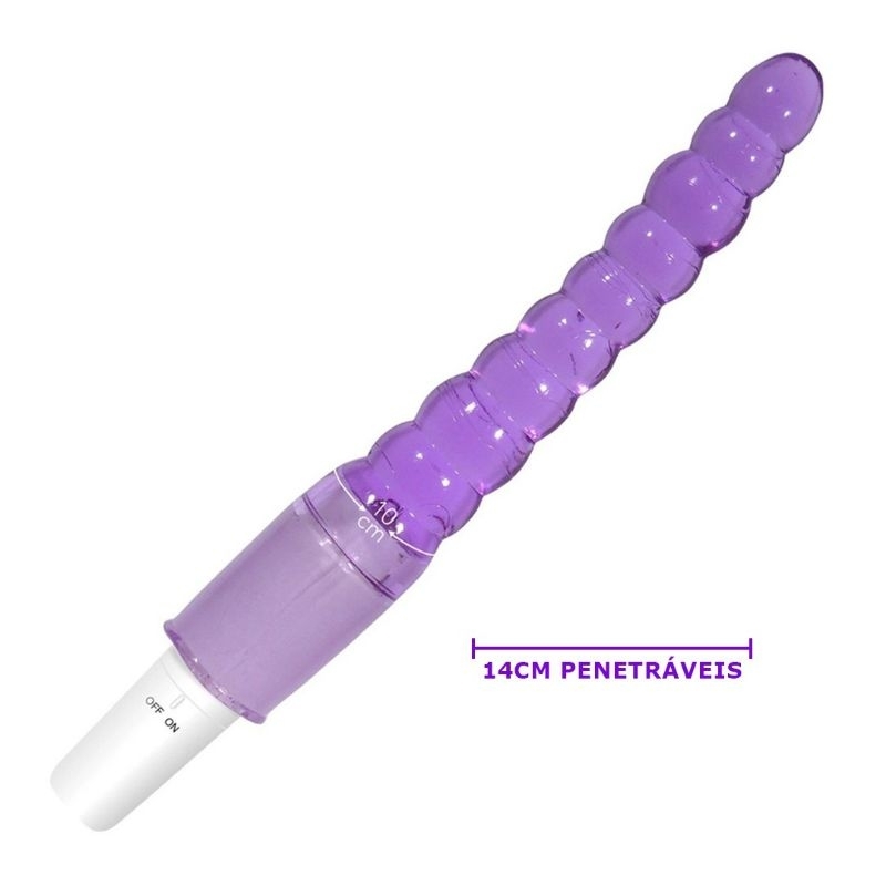 Vibrador Unissex Estimulador Plug Anal Em Jelly Escalonado Sex Shop