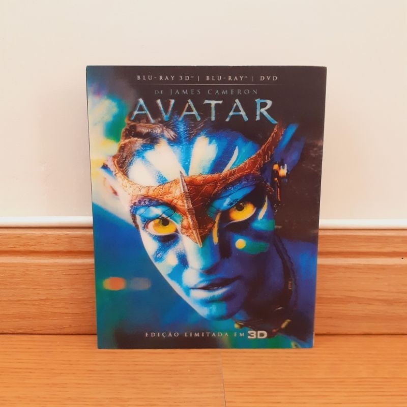 Blu ray 3D DVD Avatar Edição Limitada em 3D Luva 3D Original