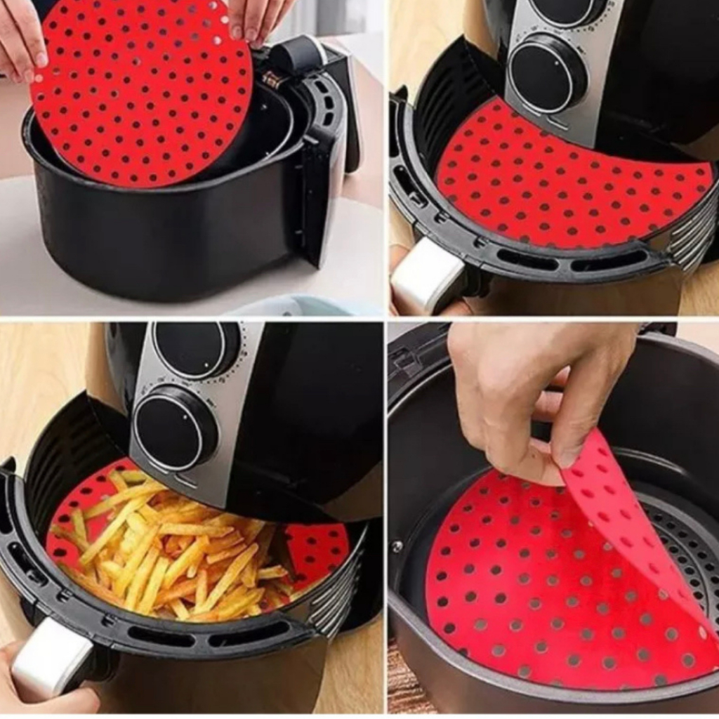 Tapete Protetor Silicone Para Air Fryer Fritadeira Universal N O Gruda