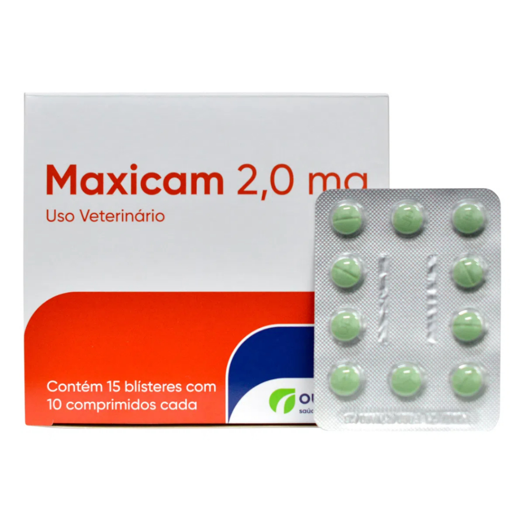 Maxicam 2mg 10 Comprimidos Ourofino Pet Cães e Gatos Shopee Brasil