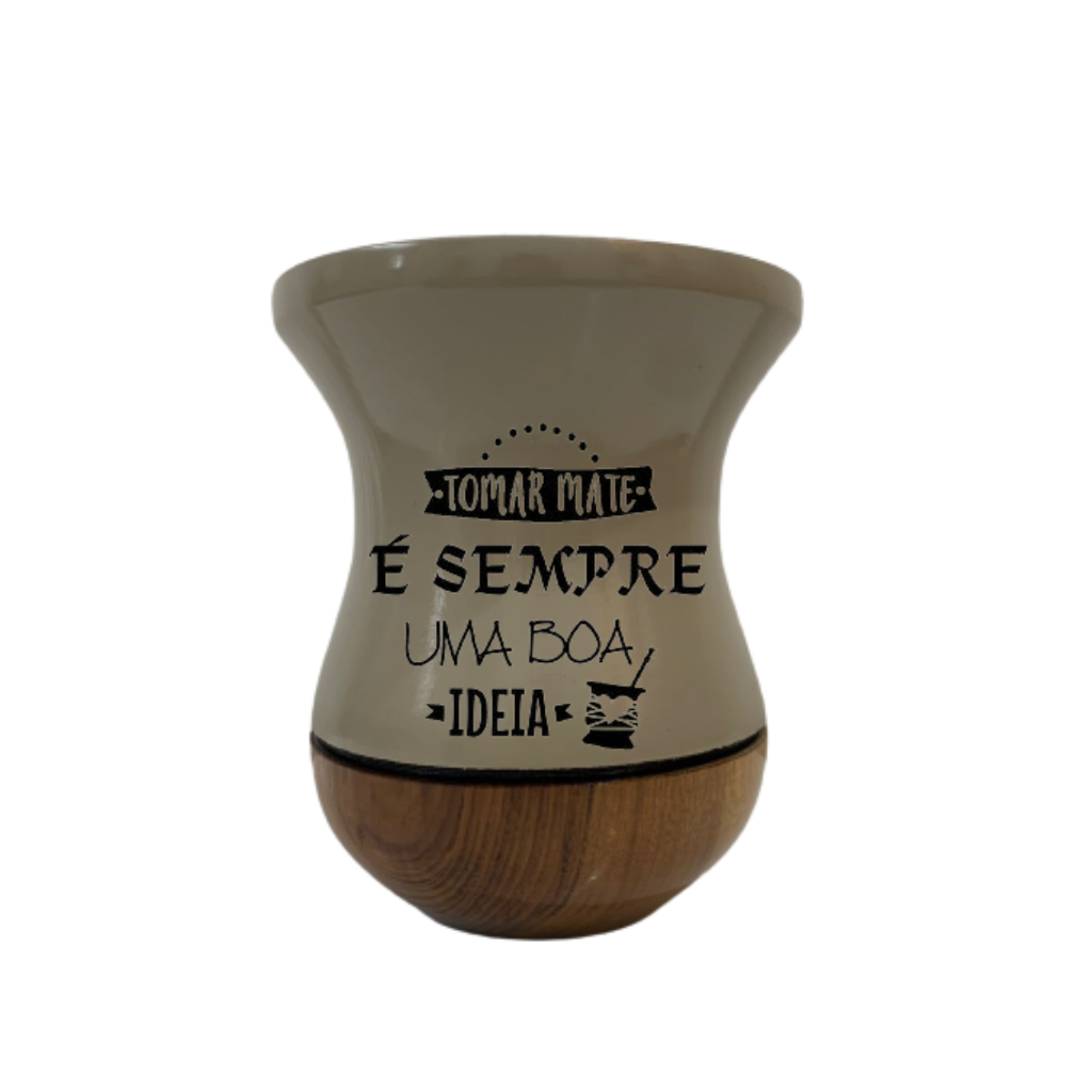 CUIA PARA CHIMARRÃO DE MADEIRA PERSONALIZADA COR NUDE Shopee Brasil