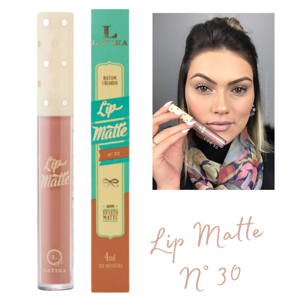 Batom Nude L Quido Latika Lip Matte Latika N Shopee Brasil