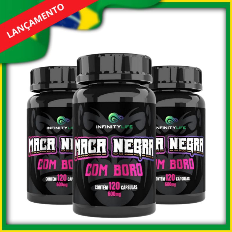 Kit Unidades Maca Peruana Negra Boro C Psulas Mg