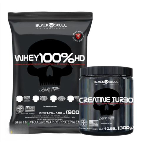 Kit Whey Hd Whey Protein G Creatina Turbo Monohidratada G